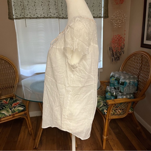 Vintage Y2K Abercrombie & Fitch 2000s Babydoll Milkmaid Top - Picture 3 of 14